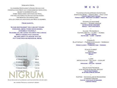 RESTAURANT NIGRUM