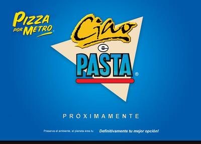 CIAO E PASTA pizza por metro