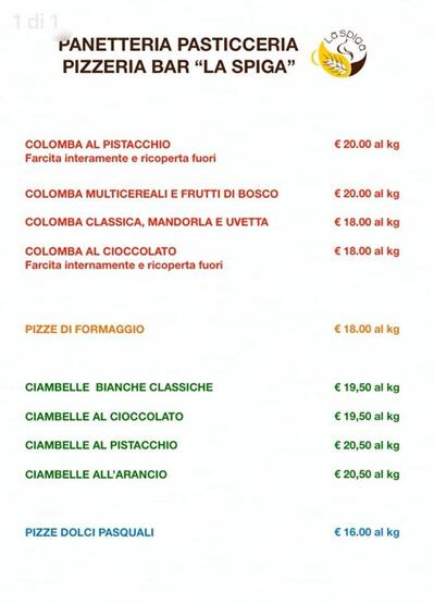 Panetteria Bar Pizzeria Pasticceria LA SPIGA