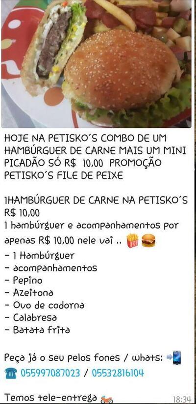 Petiskos Files de Peixe foto