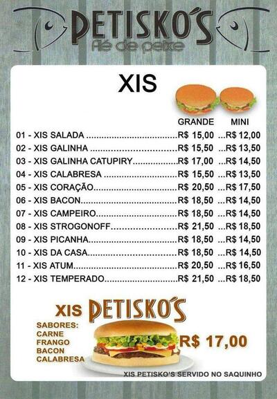 Petiskos Files de Peixe foto