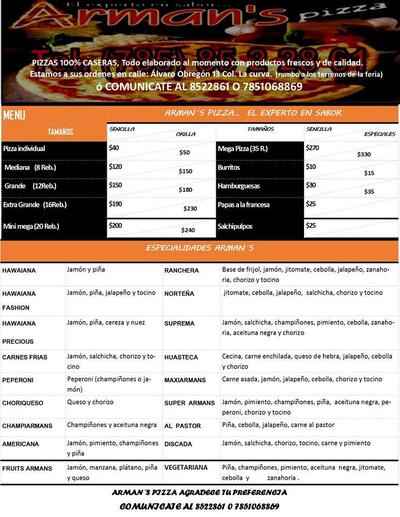 Armans PIZZA