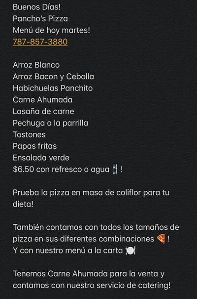 Pancho's Pizza Wine and Grill Barranquitas