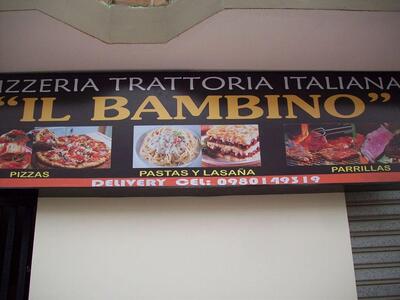 Pizzeria trattoria italiana il bambino