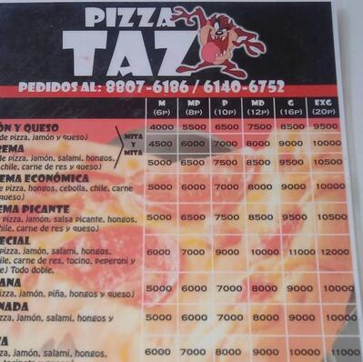 Pizza taz puntarenas centro