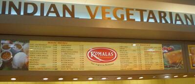 SINGAPORE'S KOMALA'S RESTAURANTS(PURE VEGETARIAN)