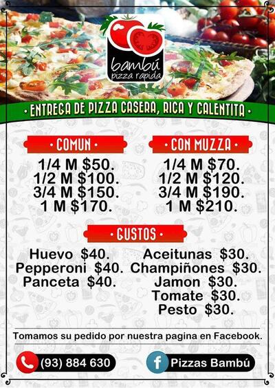 Pizzas Bambú