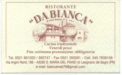 Ristorante Hotel Da Bianca