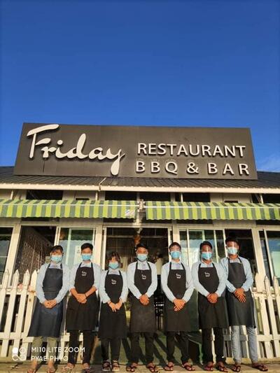 Friday BBQ and Bar. For your happy times.