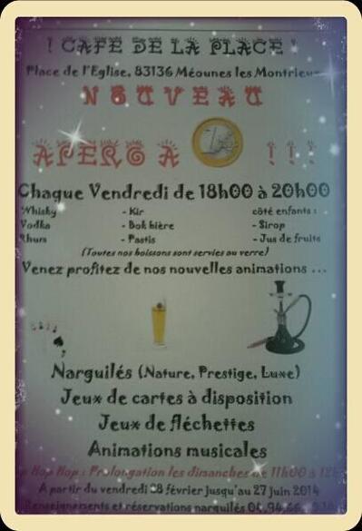 Café de la place Méounes-lès-Montrieux