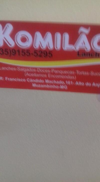 Komilão lanches foto