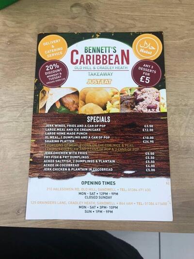 Bennetts Caribbean Takeaway