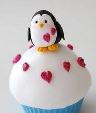 Penguin cupcakes