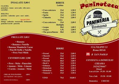 Ecco la pubblicità di La Panineria Romana