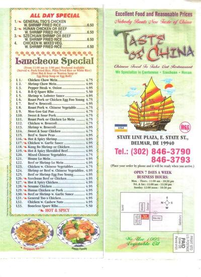 Taste of China Delmar DE