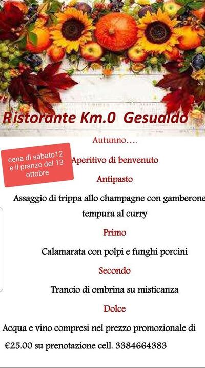 Bar, Tavola Calda, Ristorante Km.0