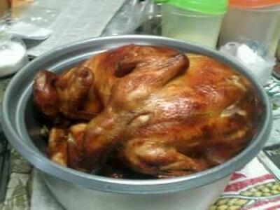กะเพราไก่อบ