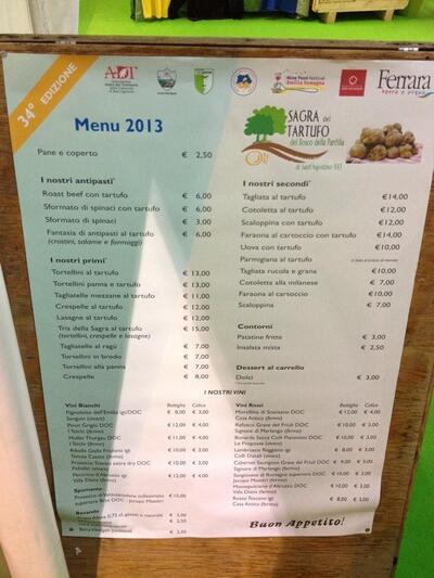 Sagra del Tartufo di Sant'Agostino (Fe)
