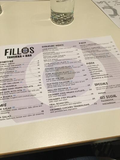 Fillos Taverna + Bar