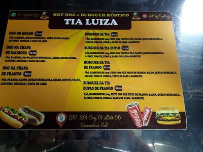 Tia Luisa Hamburgueria Hamburguer Delivery - DF
