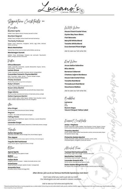 Luciano's Cucina Italiana