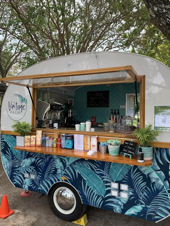 Menu at The Vintage Palm Bespoke Van cafe, Birkdale