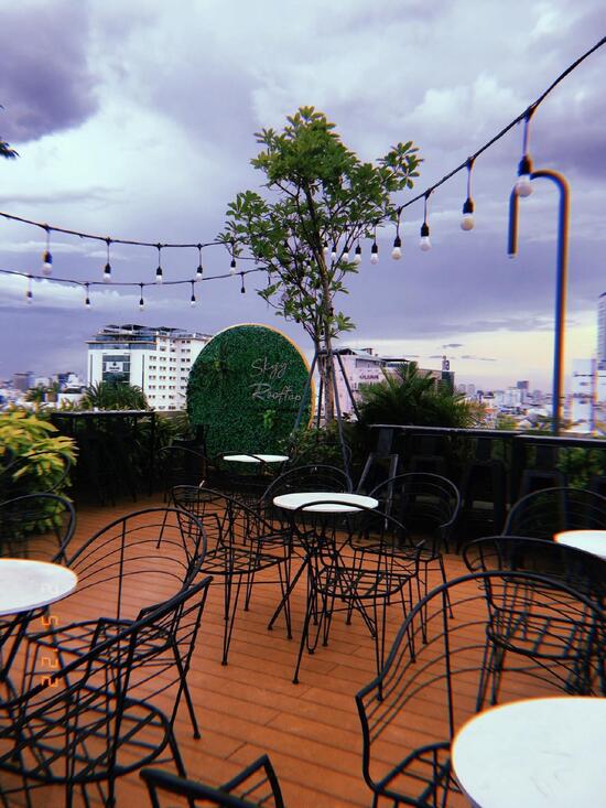 Menu at Skyy Garden Rooftop cafe, Ho Chi Minh City