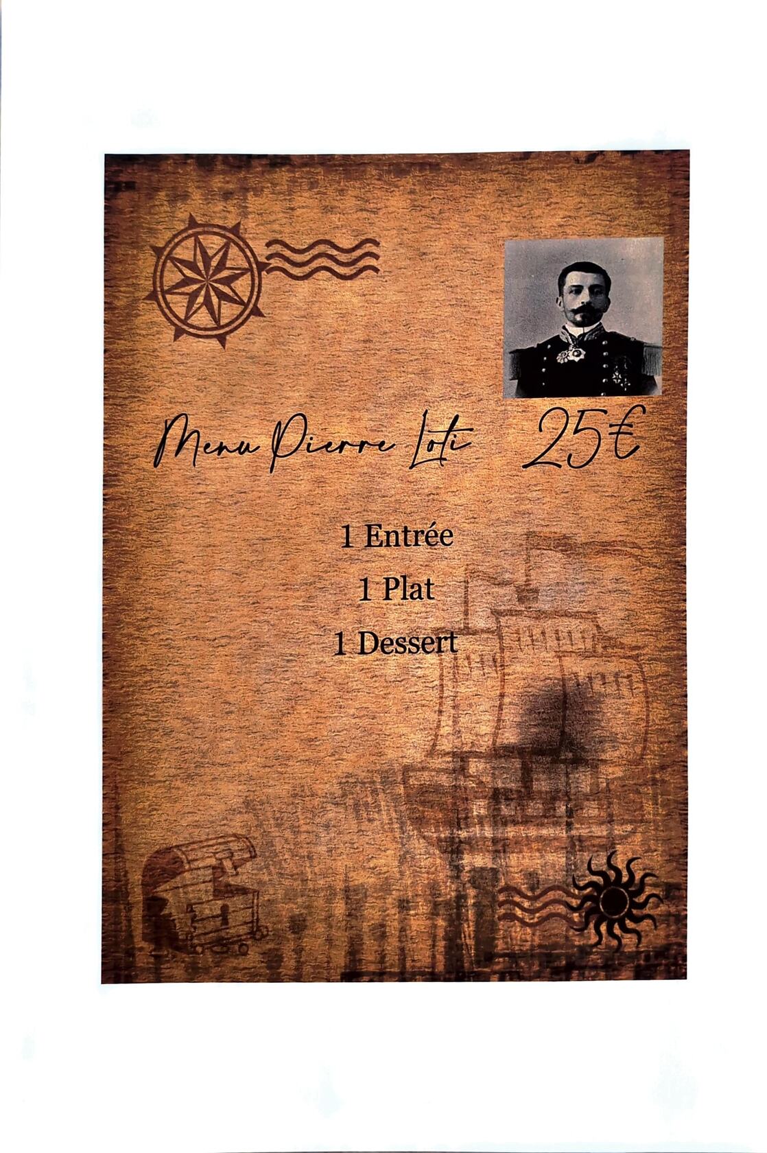 Menu PIERRE LOTI 25 €